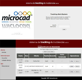 tracking de incidencias
